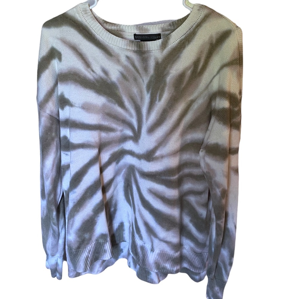 Design History Tie Dye Sweater olive green Size XL